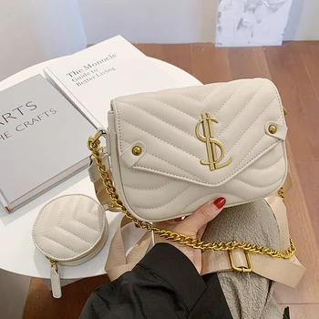 

Women Messenger Bags Fashion Chains Cross Body Bags One-shoulder Portable Large Capacity Bags Simple Composite Bags Louis Brand