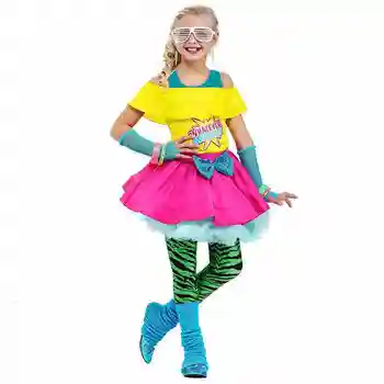 

2019 superstar Cosplay Clothing Wig Sets New Fashion kid Girls Anime Dress set Cosplay Costume halloween For Women