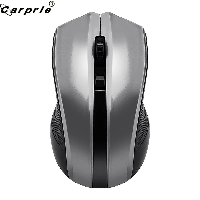 CARPRIE 2,4 ГГц Беспроводная игровая мышь с USB Приемником Высокая чувствительность Бесшумная компьютерная мышь для геймера для ПК ноутбука серебристый, красный 9 ноября