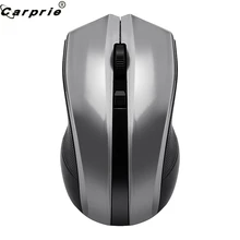 CARPRIE 2,4 ГГц Беспроводная игровая мышь с USB Приемником Высокая чувствительность Бесшумная компьютерная мышь для геймера для ПК ноутбука серебристый, красный 9 ноября