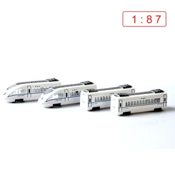 

Surwish 4Pcs 1:87 HO Scale Harmony Train Pull Back Cars Model Sand Table Scene Ornaments scale model accessories - Random Color