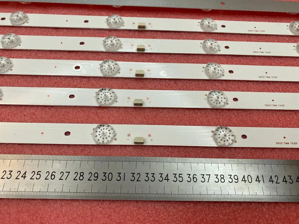 

New 30 PCS/lot 7LED 590mm LED Backlight stirp for 32" TV LD32U3100 32EU300 LE32B510 CRH-F32PL3030020756P-REV1.6MR
