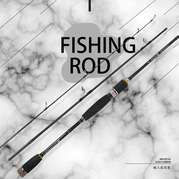 

Carbon Spinning Fishing Rod 1.8m 2.1m 2.4m 2.7m 3/4 section casting fishing rod Feeder travel ultra light Fiber Portable rod