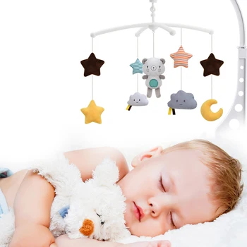 

Baby Rattle Cartoon Baby Toys 0-12 Months Children Crib Mobile Bed Kids Bracket Set Educational Toys Newborn Toys Infant Rattles