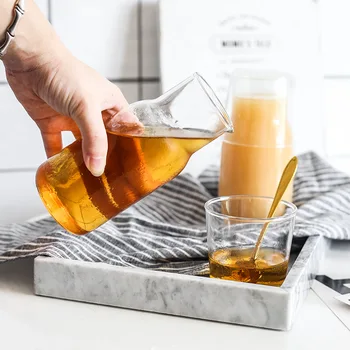 

Japan Style One-person Drinking Pots Set Borosilicate Transparent Glass Heat Resistant Breakfast Cup Teapots Drink Water Kettles