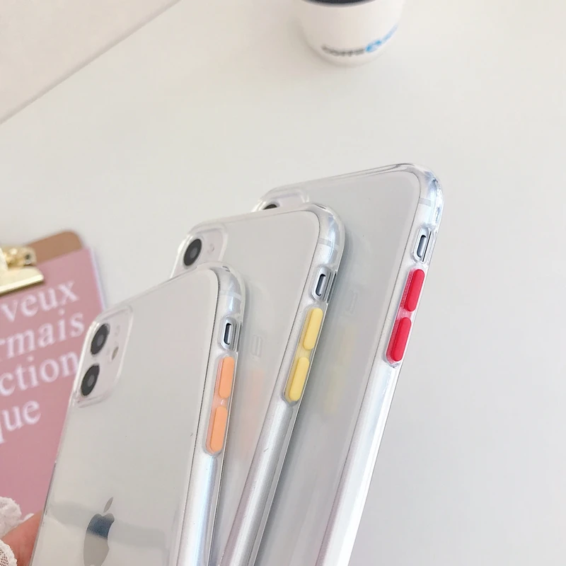 Transparent Soft Phone Case For Etui iPhone 11 Pro Max SE 2020 6 7 8 Plus X XS XR TPU Back Cover Coque | Мобильные телефоны и