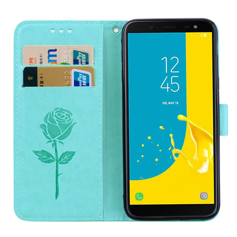 Leather Phone Case For Samsung Galaxy A6 A8 Plus J2 J4 J6 J8 2018 J1 J3 J5 J7 2016 A7 A3 A5 2017 Flip Wallet Card Holder Cover samsung silicone