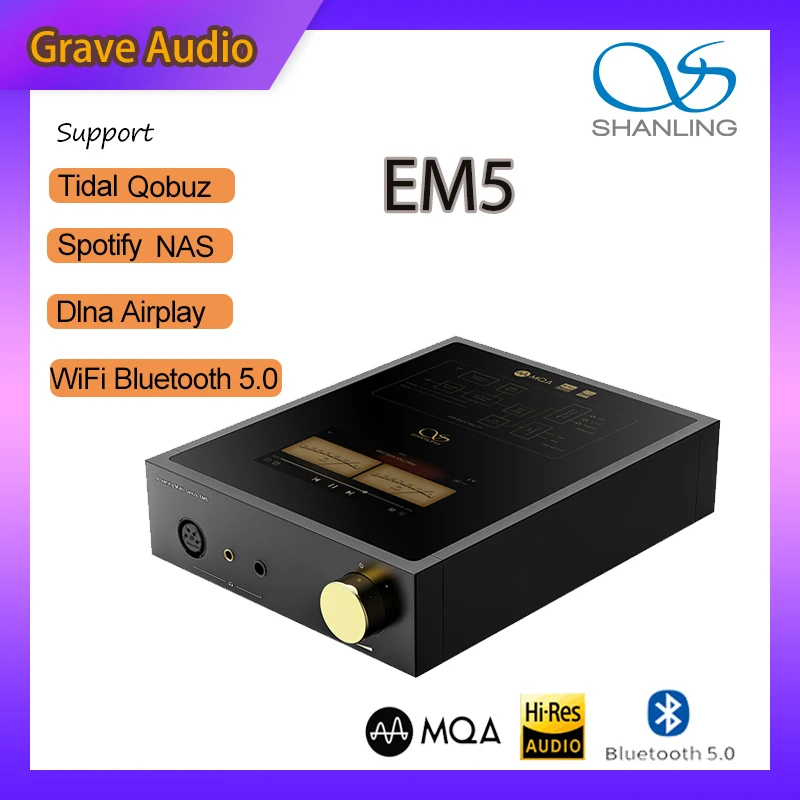 Усилитель для наушников SHANLING EM5 Bultooth 5 0 MQA DAC AK4493 | Электроника