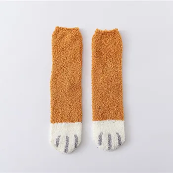 

Womail Long Socks Women Winter Lovely Cat Claw Coral Women Sock Set Warm Socks For Woman Winter