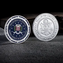 

U.S DEPARTMENT of JUSTUCE Military Commemorative Coin Respect Honor Medal Home Decoration Collection