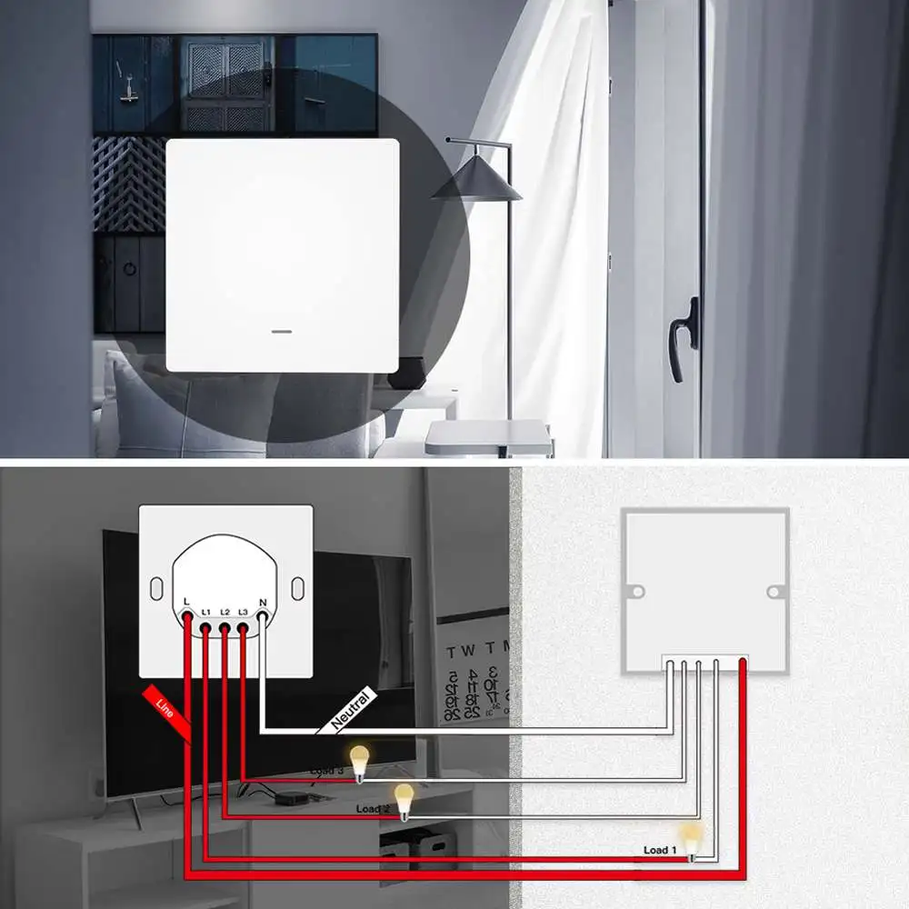 RF 433 WiFi умный пульт дистанционного управления кнопочный переключатель настенная панель передатчик Комплект Smart life Tuya приложение работает