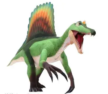 

Spinosaurus 3D Paper Model DIY Cartoon Three-dimensional Animal Paper Mold Kindergarten Handmade Children Educational Toy Model
