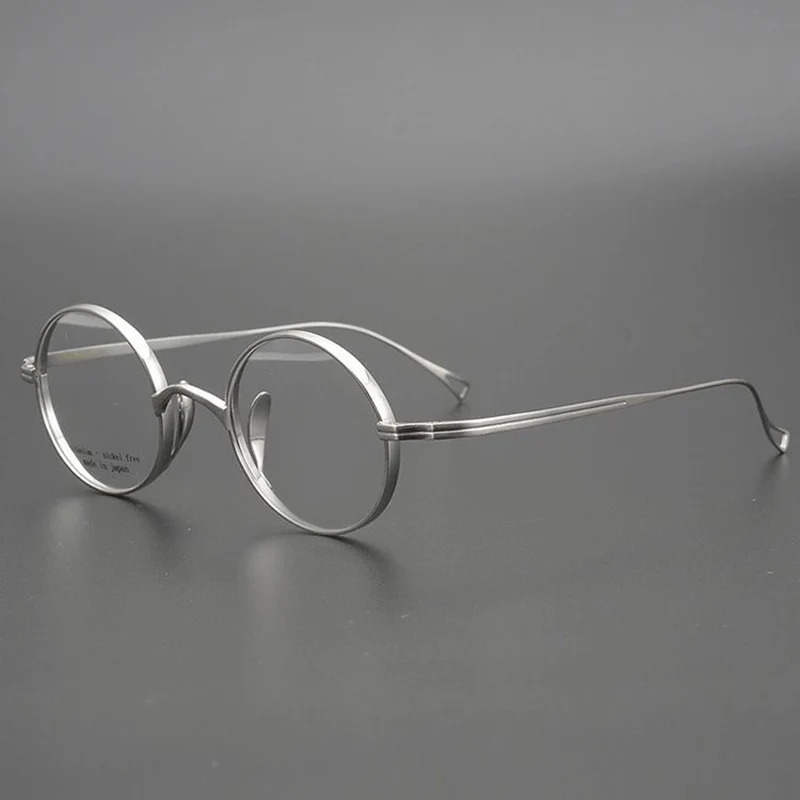 Japanese Handmade John Lennon Round Pure Titanium Glasses Frame Men  Prescription Eyeglasses Women Vintage Myopia Optical Eyewear - Eyeglasses  Frames - AliExpress