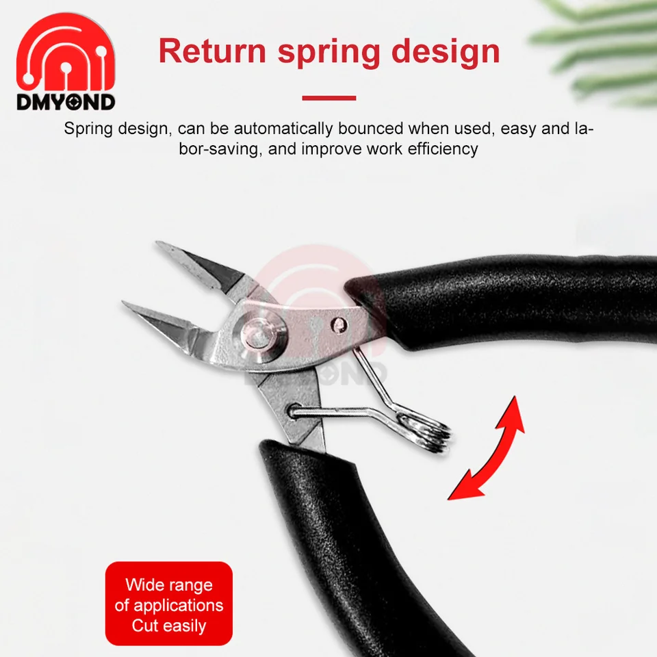 E•Werk – Lot De 6 Mini Pinces – Linesman à Bec Long, Nez Aiguille, Bec Courbé, Coupe Diagonale