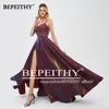 BEPEITHY Glitter Long Evening Dresses High Slit For Women Sexy Shinning Fabric Plus Size Party Prom Gown 2022 Custom Made ► Photo 3/4