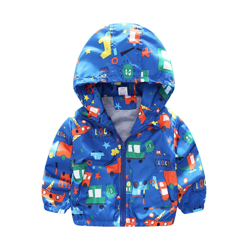 

2019 Autumn Boy‘s Windbreaker Children's Outerwear Printed Coats Kids Fashion Jacket Clothes for Girls Boys Clothing