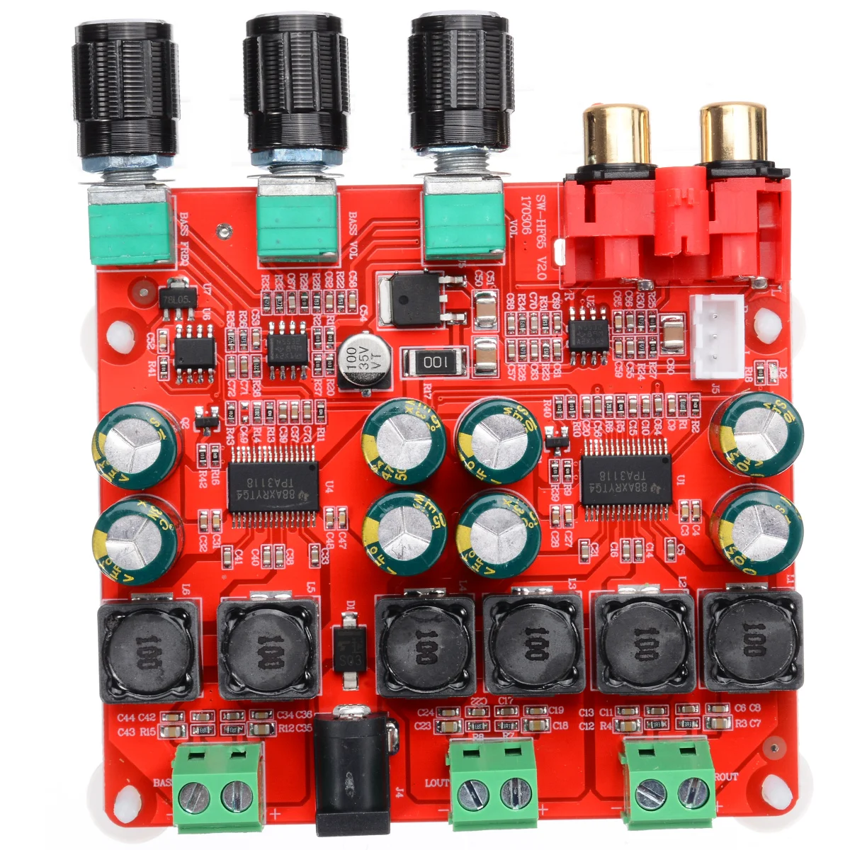 TPA3118 Speaker AMP Board High Power 2.1 Channel Stereo Subwoofer Digital Power Amplifier Board 2x30W+60W TPA3118 Speaker AMP Board High Power 2.1 Channel Stereo Subwoofer Digital Power Amplifier Board 2x30W+60W