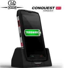 Conquest S11 7000 мАч IP68 водонепроницаемый ударопрочный 4G смартфон 4 Гб+ 64 Гб 128 ГБ NFC OTG мобильные телефоны Android 7,0 прочный мобильный телефон