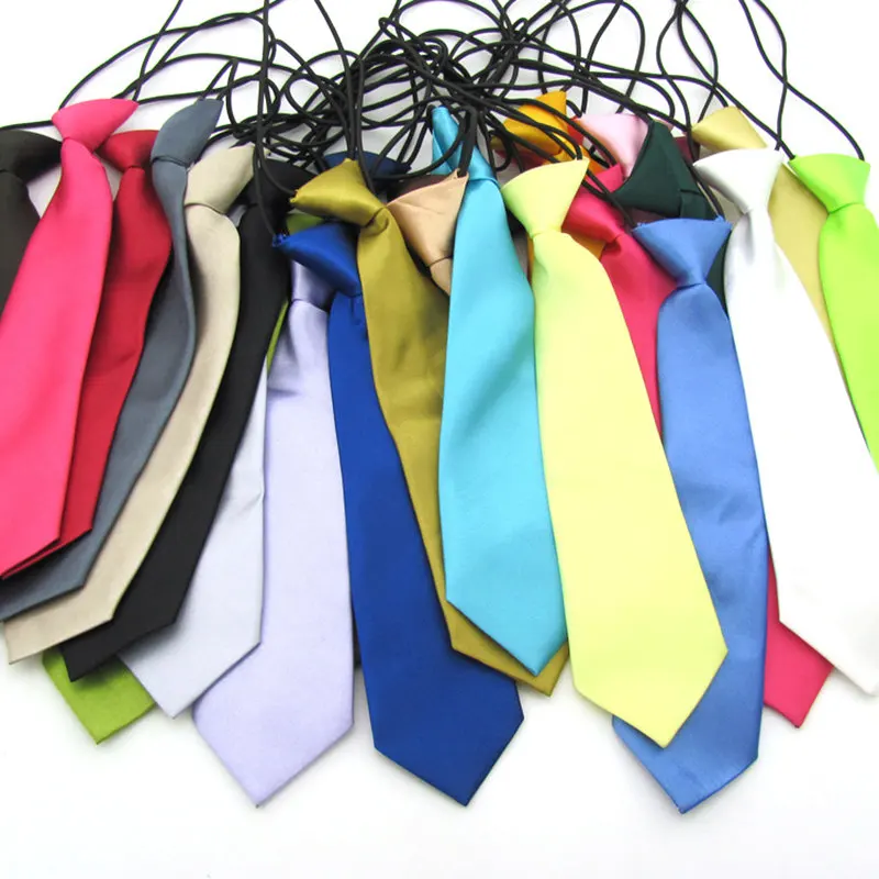 Fashion Casual Candy Color 6cm Width Solid Tie Skinny Kids Ties Classic Suit Slim Neckties for Wedding For Children BH