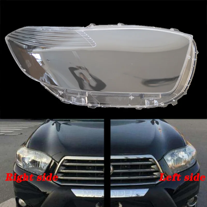 FOR Toyota Highlander 2007-2011 front headlamps transparent lampshades lamp shell masks headlights cover lens Headlight glass | Автомобили