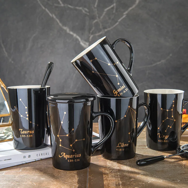 New Home Mug 12 Constellation Creative Couple Cup Home Drinking Water Cup Office Coffee Cup