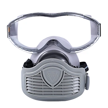 

Full Face Mask Anti-Dust Mask Goggles Set Paint Spraying Respirator Tools Chemical Pesticides Safety Guard Filter Dust Mask