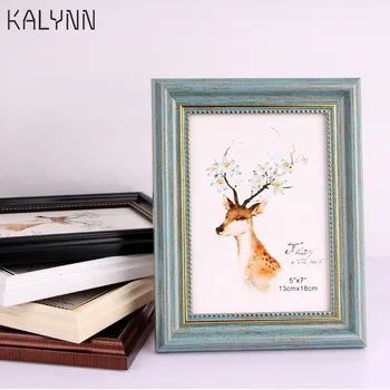 

Elegant Pictures Frames Desk Table Resin Decor Photo Frame with Transparent Organic Glass Wedding Family Photo Frames 5 sizes