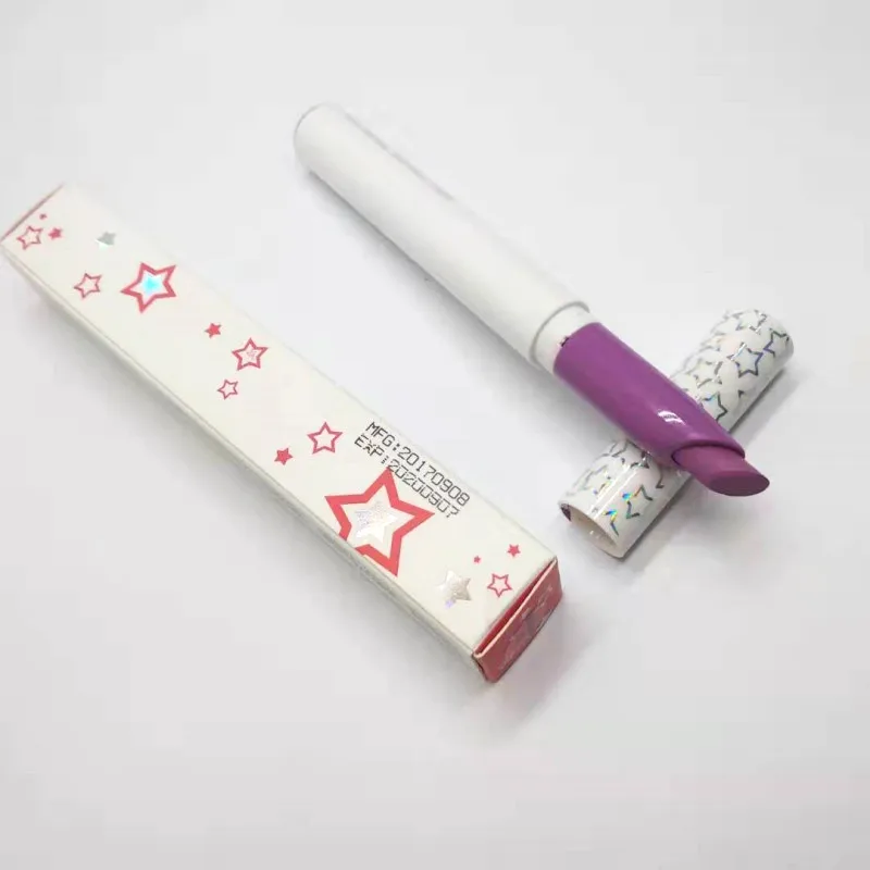 Цветная ручка lipstix водонепроницаемая бархатная матовая для помады подарок