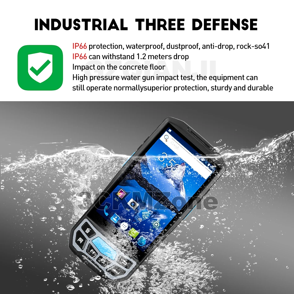  Android 7.0 Handheld Terminal PDA Wireless WIFI Bluetooth Barcode Scanner 1D 2D QR Bar code Reader 