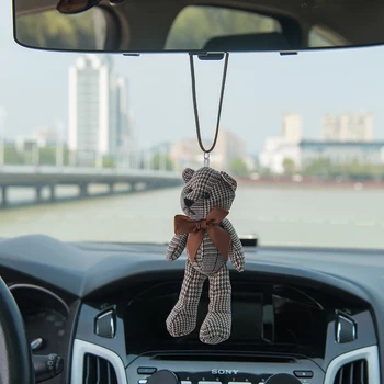 

Bemost Car Pendant Cute Small Bear Hanging Ornaments Automobiles Rearview Mirror Suspension Decoration Auto Styling Gifts