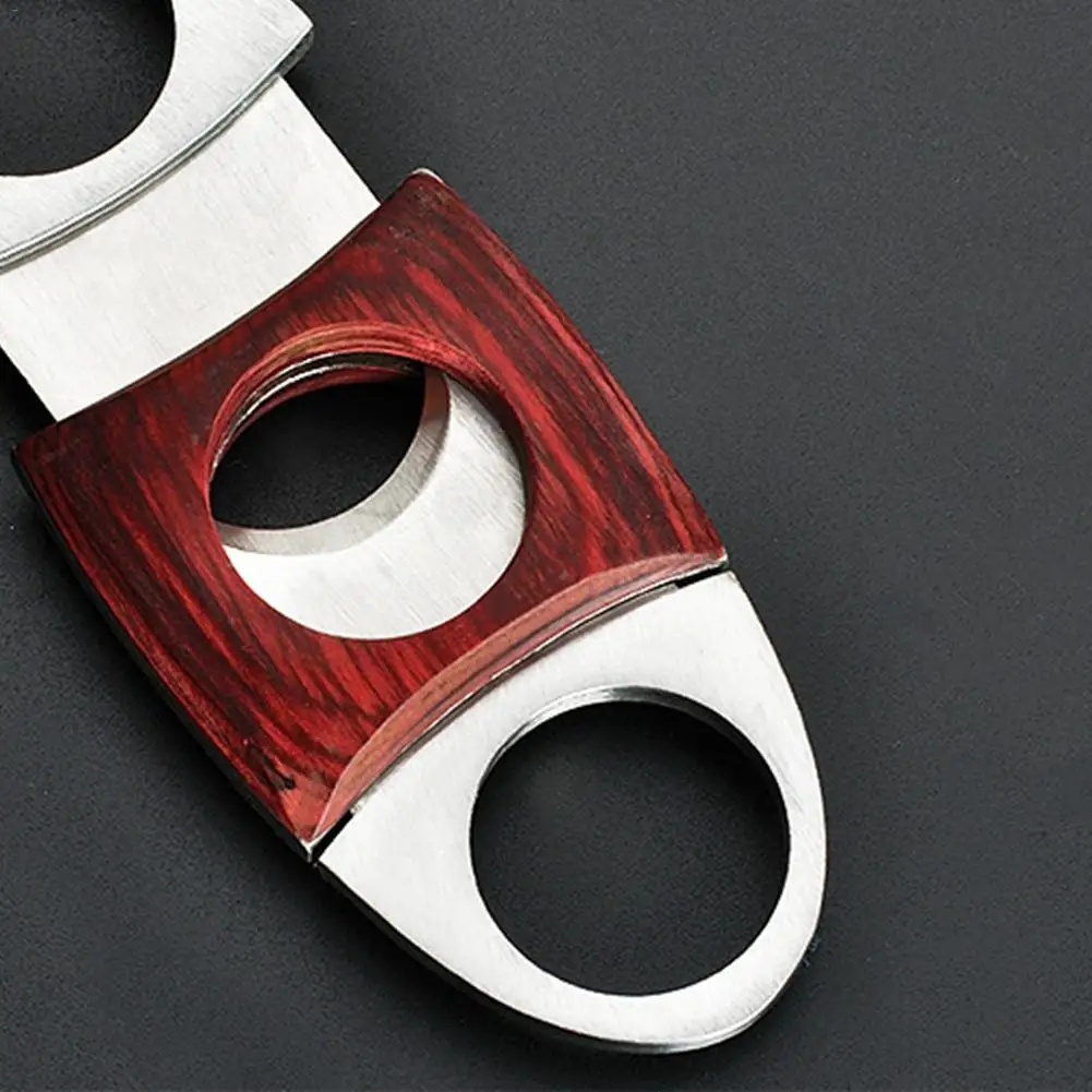 Redwood нержавеющая сталь обоюдообрезные ножницы для сигар кубинские аксессуары для сигар портативный инструмент