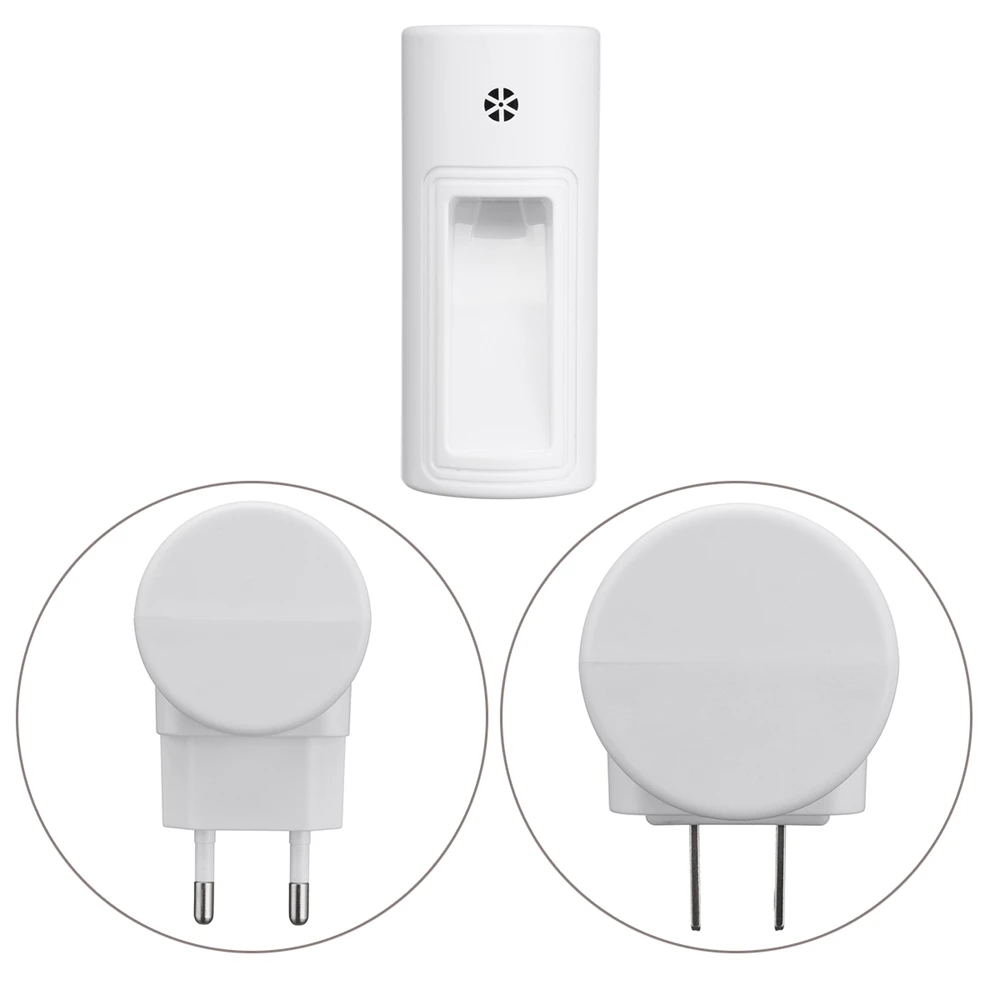  2 LED PIR Motion Sensor Night Light Bathroom Lamp Lighting Bulb Plug In US/UK/EU - 32966490024