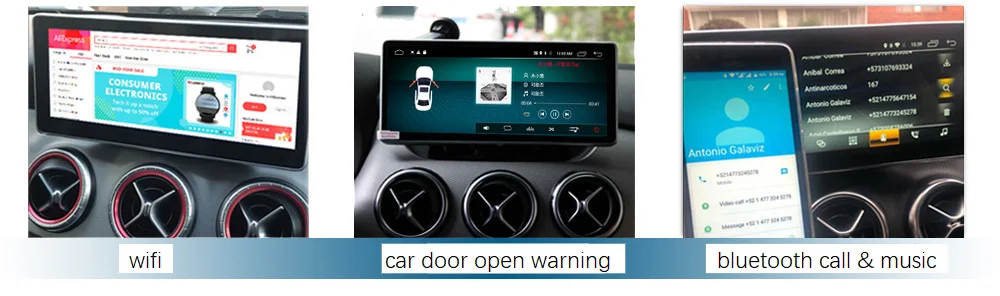 Top 10.25" Android 8.1 Display for Mercedes Benz C Class W204 2011-2013 Car Radio Monitor GPS Navigation Bluetooth Multimedia Screen 13