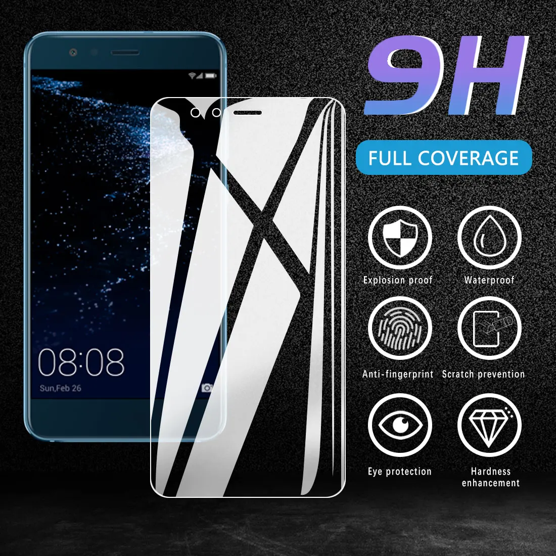 9H устойчивый к царапинам протектор экрана из закаленного стекла для huawei P10 Lite/Nova Youth