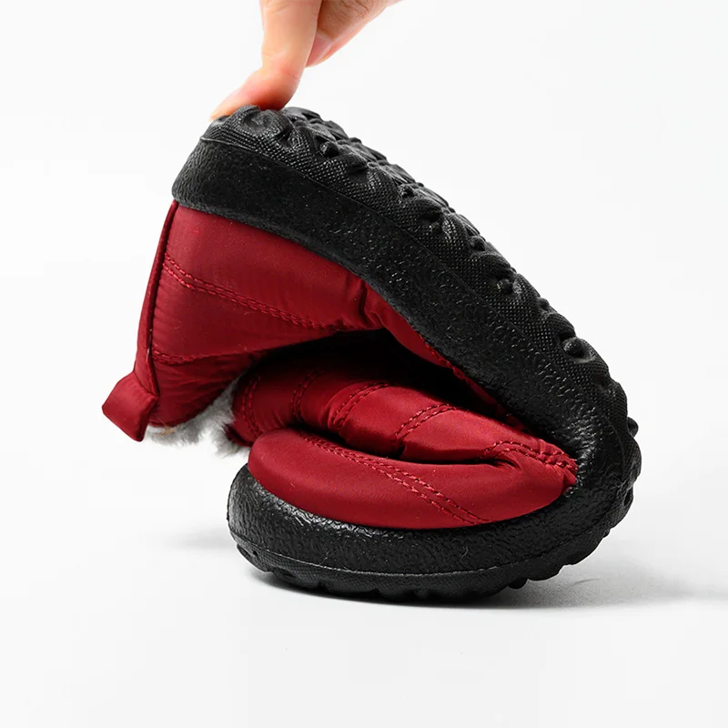 Winter Men Boots Waterproof Snow Boots Men Lightweight Work Shoes Warm Plush Male Sneakers Soft Couple Boot Husband Footwear