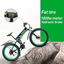 Электрический Снежный велосипед Fat складной велосипед 48 в* 500 Вт литиевая батарея алюминиевая рама и светодиодный светильник SHIMANO трансмиссия