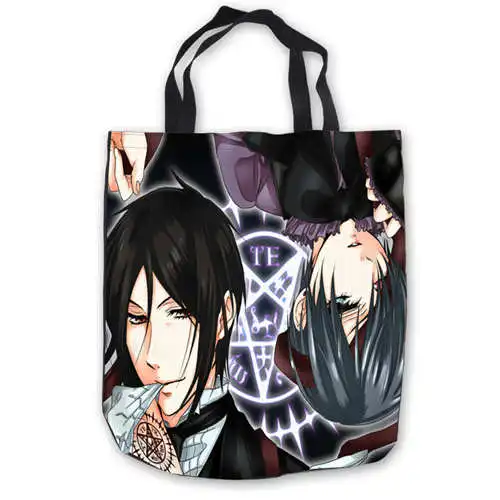 

Custom Canvas Kuroshitsuji_The_Black_Butler (1) Tote Hand Bags Shopping Bag Casual Beach HandBags Foldable 180911-02-39