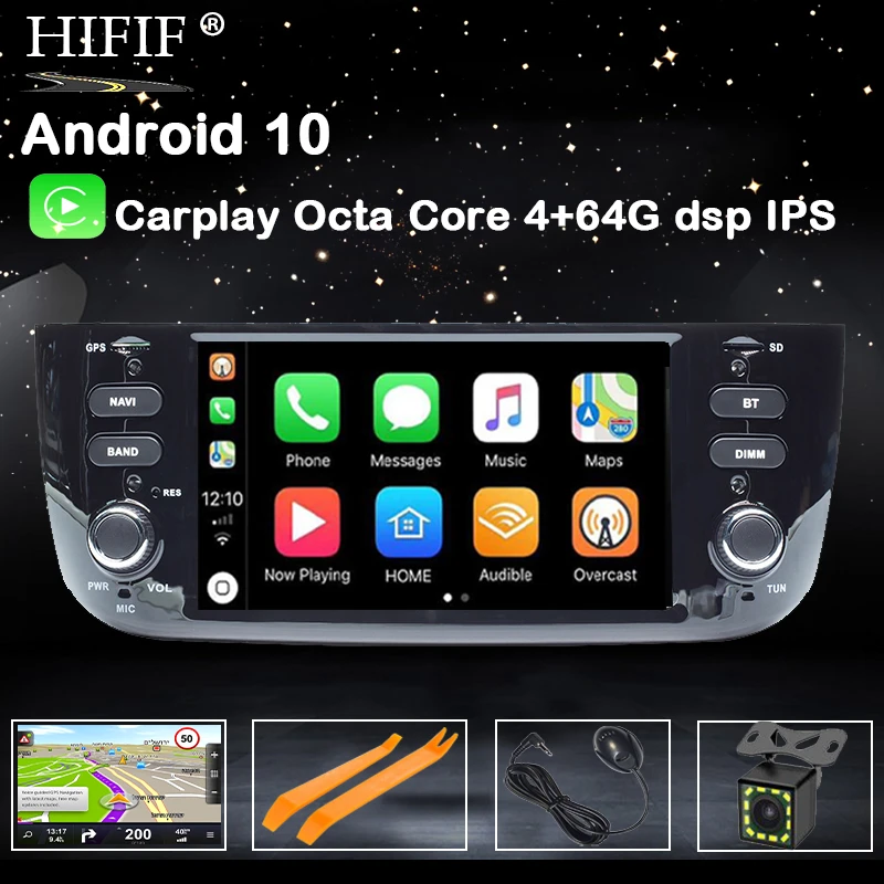Ips 1 Din Auto Radio Android 10 Car Multimedia Stereo For Fiat Grande Punto  Abarth Punto Evo Linea 2012 2013 2014 2015 Wifi - Car Multimedia Player -  AliExpress