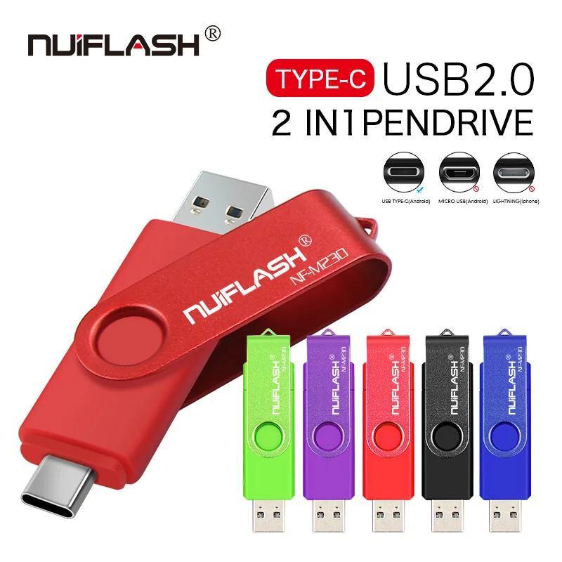 USB-флеш-накопитель Type-C 2 0 8 ГБ 16 32 64 128 | Компьютеры и офис