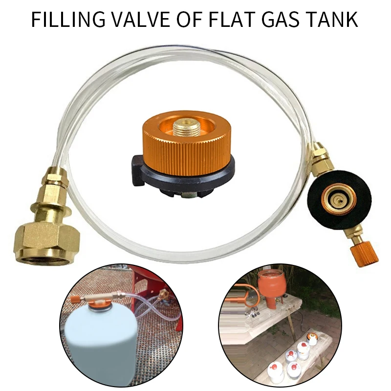 

Outdoor Camping Gas Stove Propane Refill Adapter Gas Flat Cylinder Tank Coupler Adaptor Gas Charging Accessories