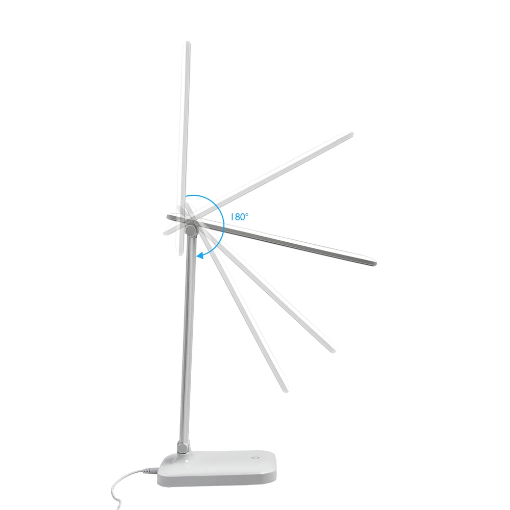 LED Foldable Desk Lamp USB Rechargeable Eye Protection Touch Dimmable Reading Table Lamp Led Light 3 Level Color