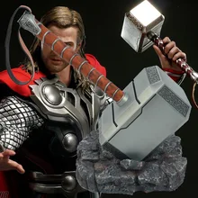 Пластик Marvel Бесконечность войны супер герой полностью из мастики Cattoys 1:1 Мстители Тор молоток оружие Косплей Подарки