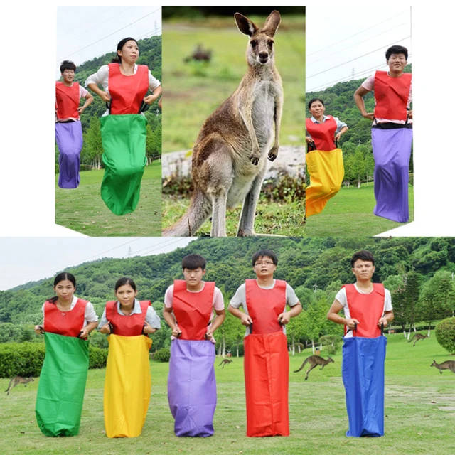 1PC Kids Adult Familie Sack Racing Games Springen Sport Training Party Outdoor Fun Speelgoed School Activiteit Sack Race Bag ZXH 3