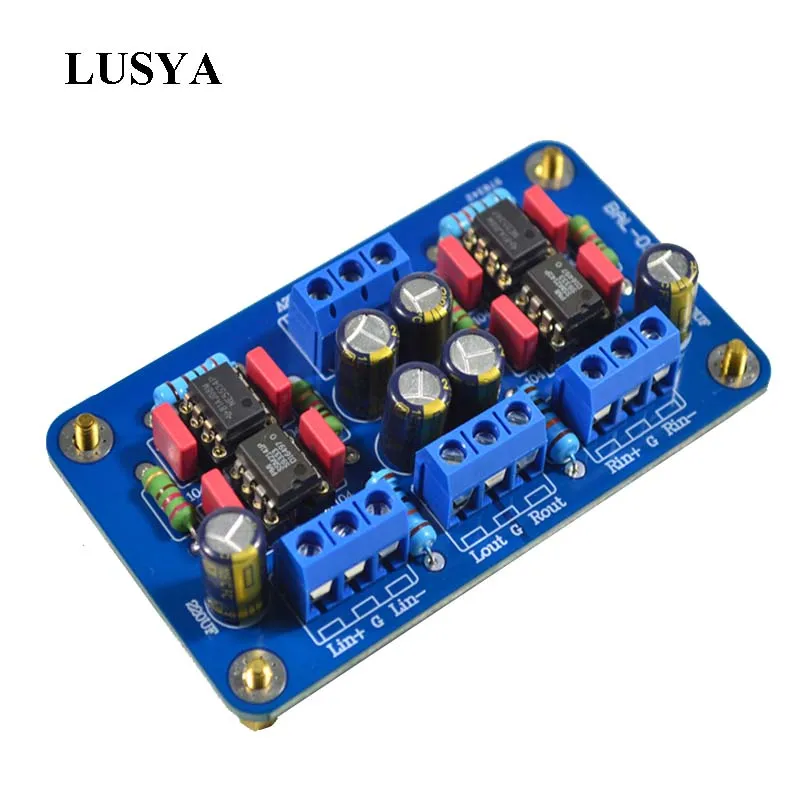 Балансный XLR вход Lusya SSM2141 к несбалансированному RCA выходному сигналу с одним