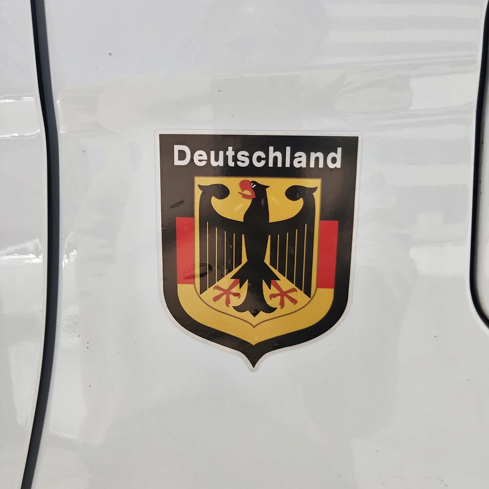 

Creative German Shield Deutschland Decals Car Sticker KK vinyl Cover scratches waterproof auto Accessories PVC 12cm x 12cm