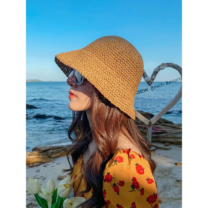 2021 New Women's Bucket Hat Cap Female 