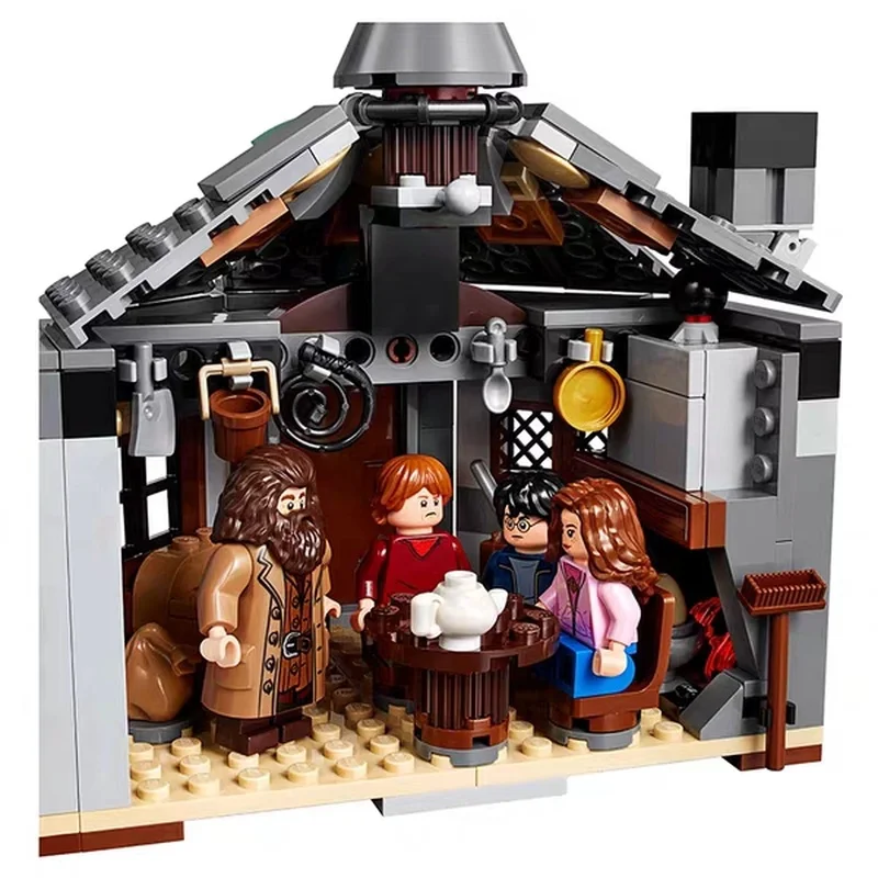 Фильм совместимый 75947 Harri Potteringly Hagrids Hut Buckbeaks спасательные строительные блоки игрушки для детей Рождественский подарок