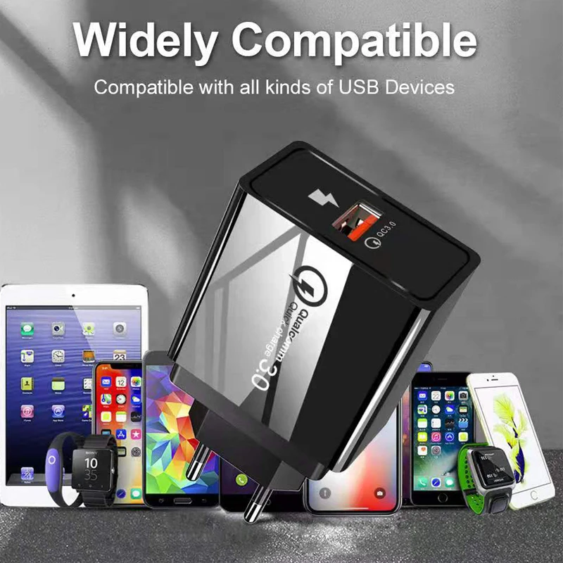 QC 3,0 USB быстрое зарядное устройство для huawei mate30 20 10 p30 p20 p10 p 30 p 20 p 10 pro lite зарядное устройство для samsung s10 s 10+ s8 s9