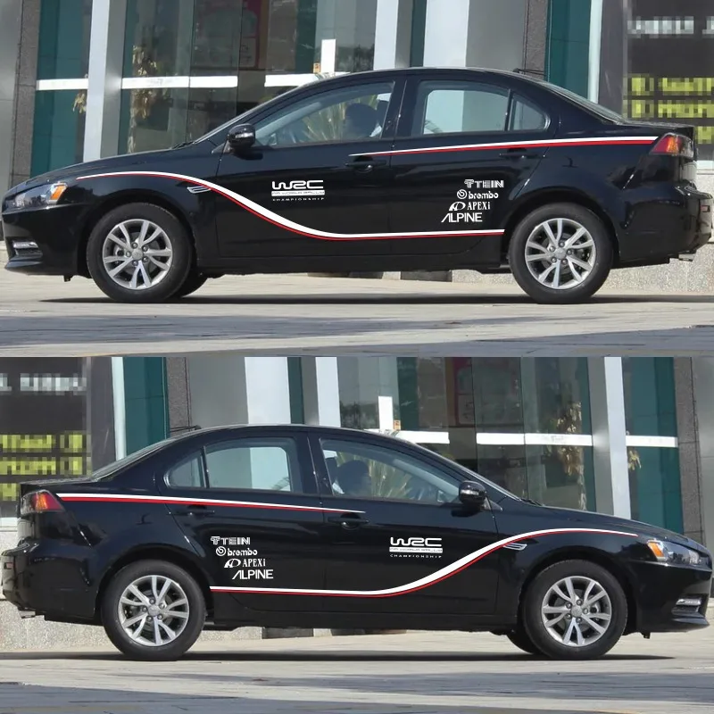 World Datong автомобильный стикер для Mitsubishi LancerEX Lancer EX автомобиль с обеих сторон тела спортивные наклейки для авто