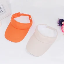 Мужская Женская Солнцезащитная шляпа с пустым верхом и широкими полями, простая дышащая солнцезащитная Кепка NIN668